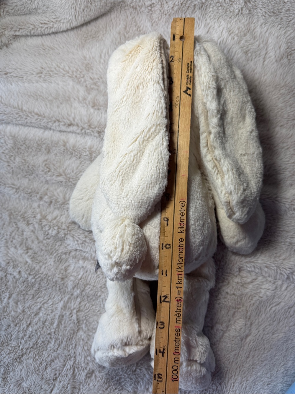 Jellycat Bashful Cream Piper Bunny Rabbit Plush Stuffed Animal Medium - Picture 9 of 10